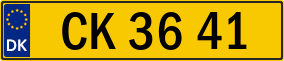 Trailer License Plate